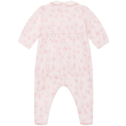 Emile et Rose Joanne Baby Girls Floral Print Babygrow and Hairband