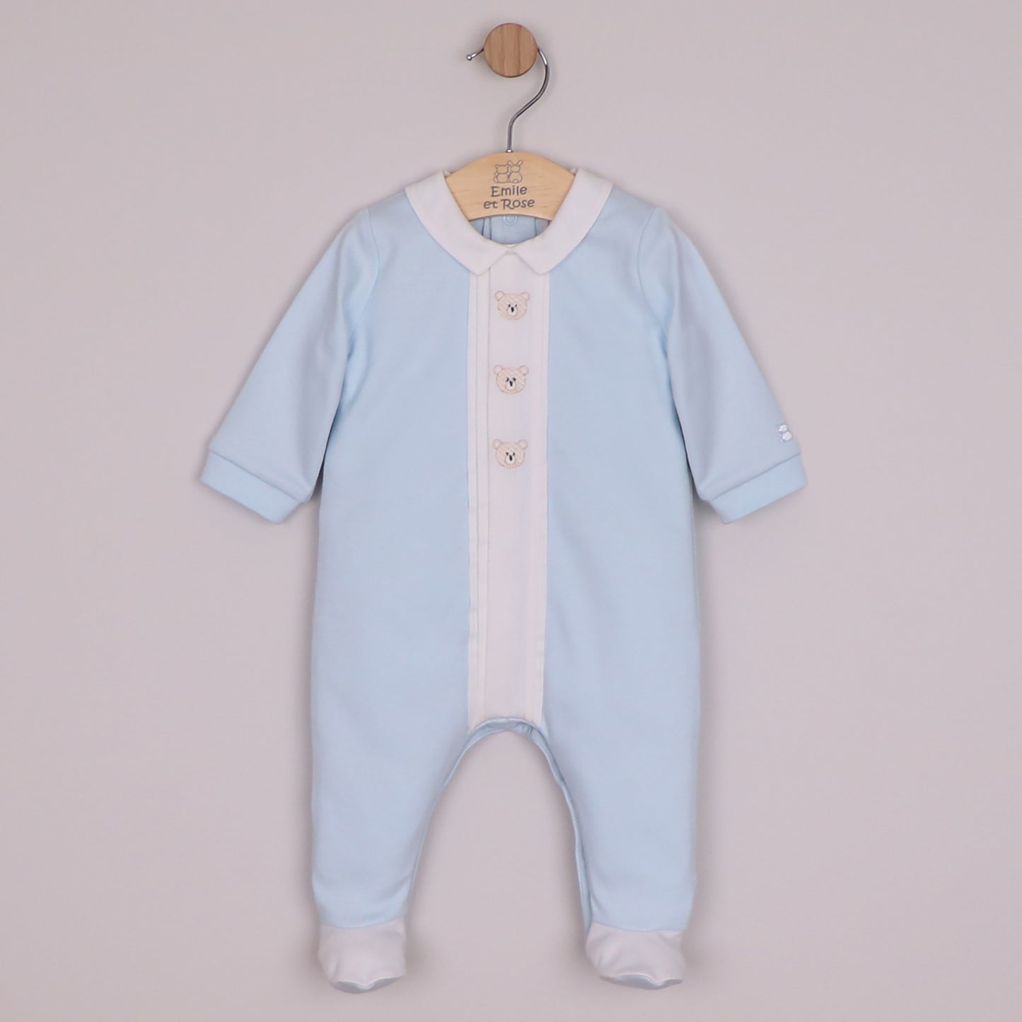 Emile et Rose Baby Boy Teddy Babygrow Mabel