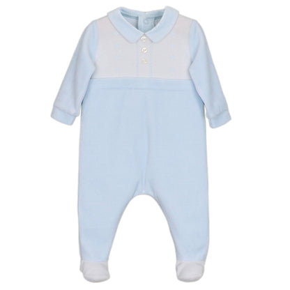 Emile et Rose Monty Baby Boy Embroidery Babygrow