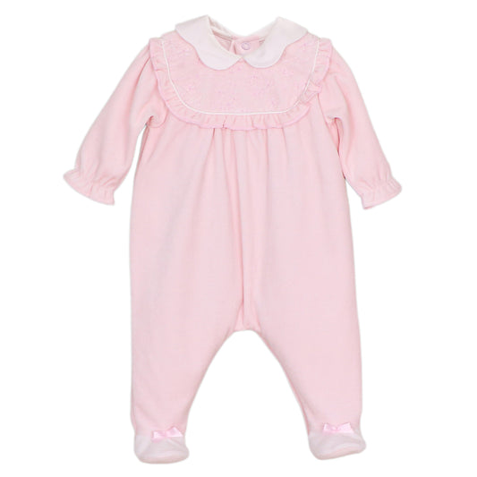 Emile et Rose Baby Girls Maddy Pink Baby Grow