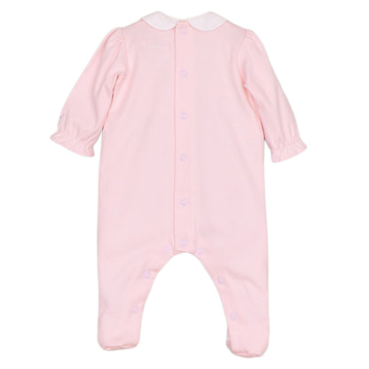Emile et Rose Baby Girls Madeleine Pink Baby Grow
