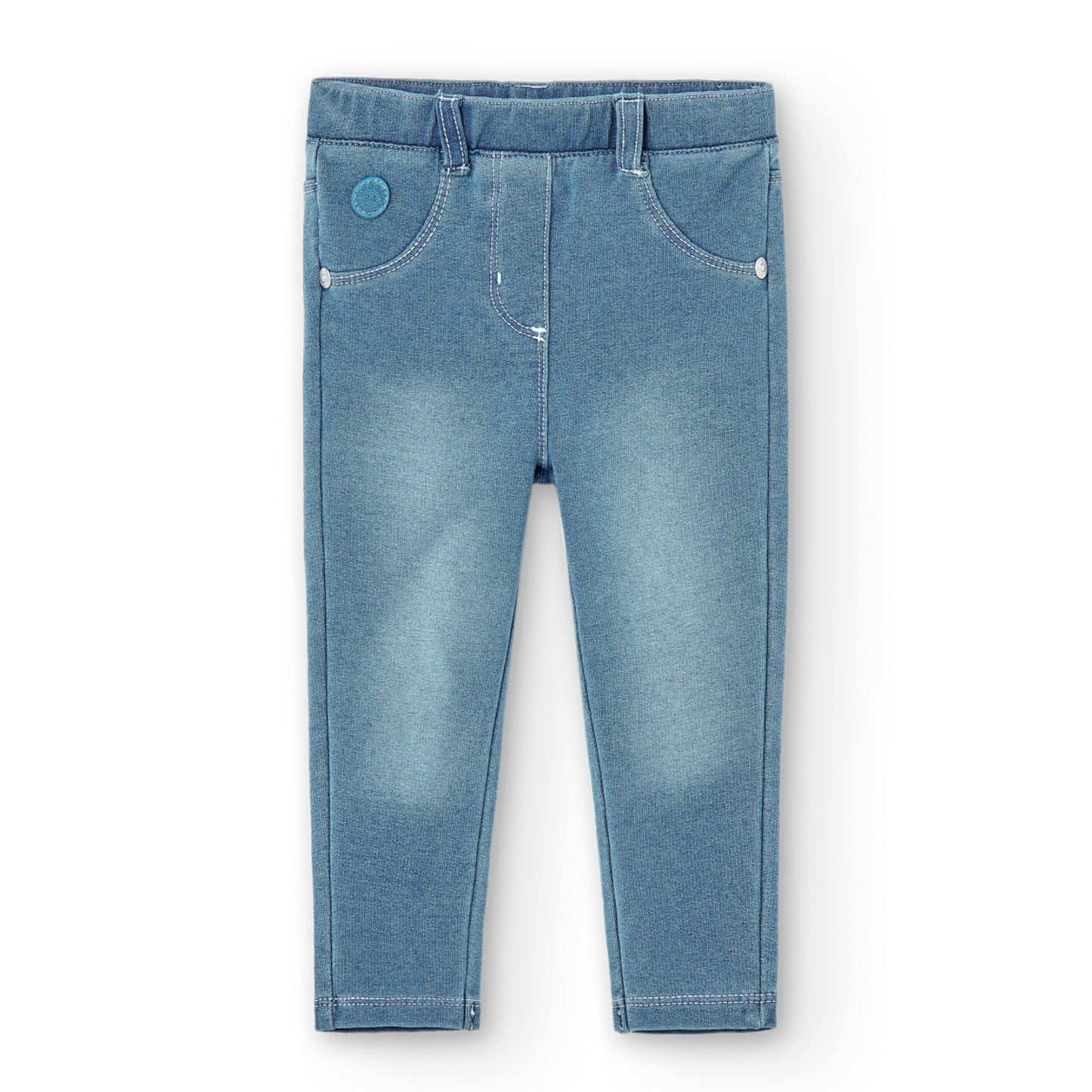 Boboli Girls Bleach Denim Trousers