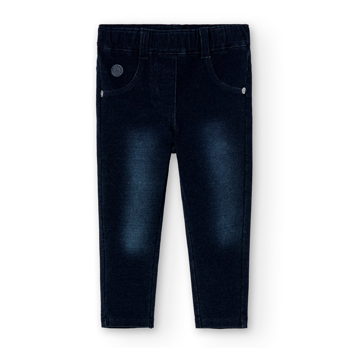 Boboli Girls Fleece Denim Trousers