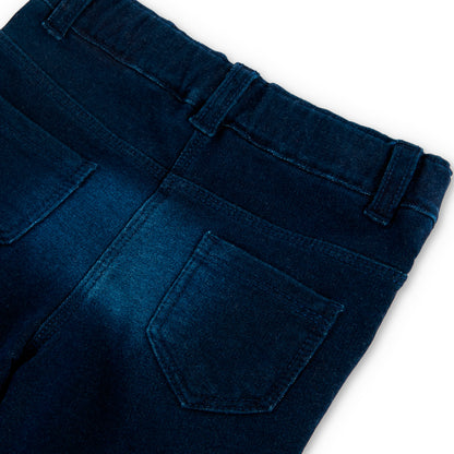 Boboli Girls Fleece Denim Trousers