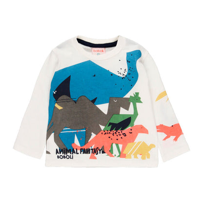 Boboli Boys Animal Fantasy Long Sleeve Top