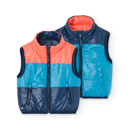 Boboli Boys Reversible Padded Gillet