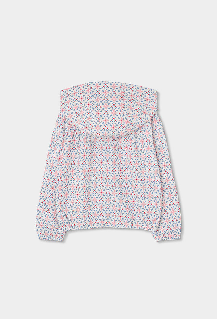 Boboli Girls Pattern Zip Up Jacket