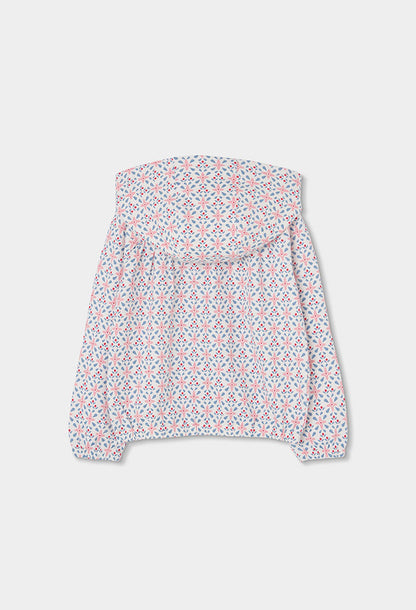 Boboli Girls Pattern Zip Up Jacket