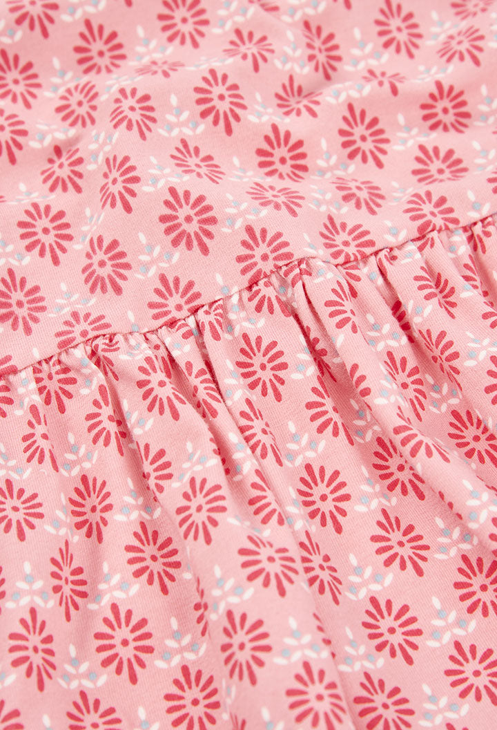 Boboli Girls Summer Pink Printed Dress