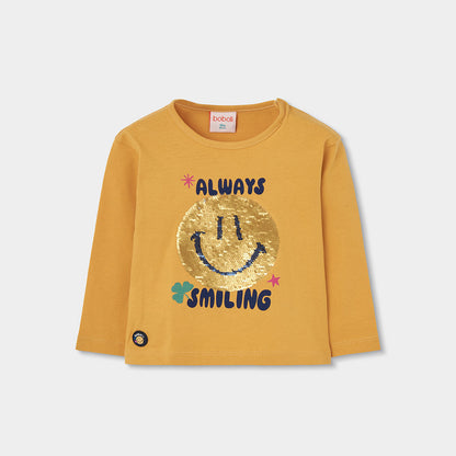 Boboli Girls Mustard Long Sleeve T-shirt