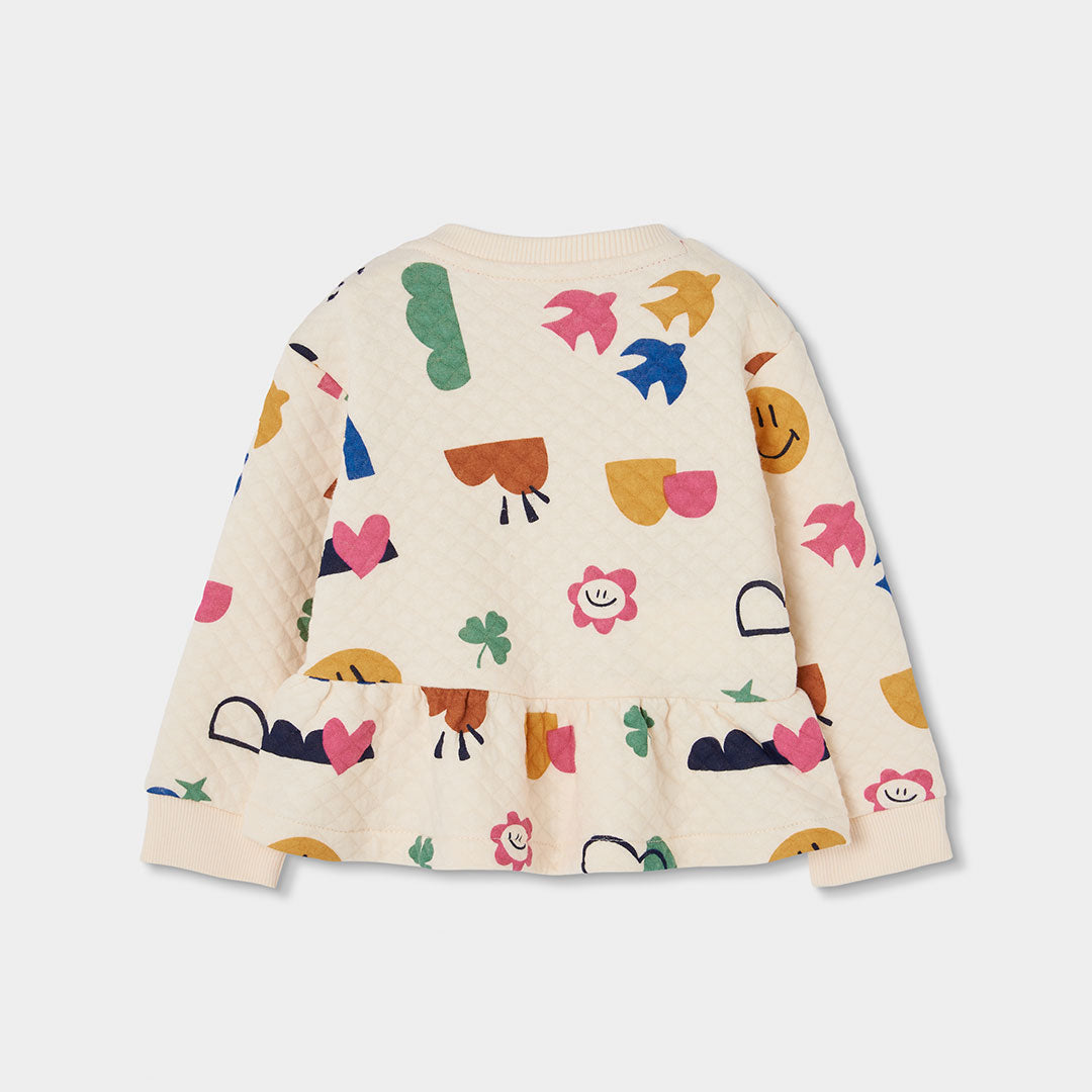 Boboli Girls Sweatshirt with Printed Design