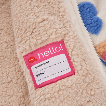 Boboli Girls Pattern Fur Coat