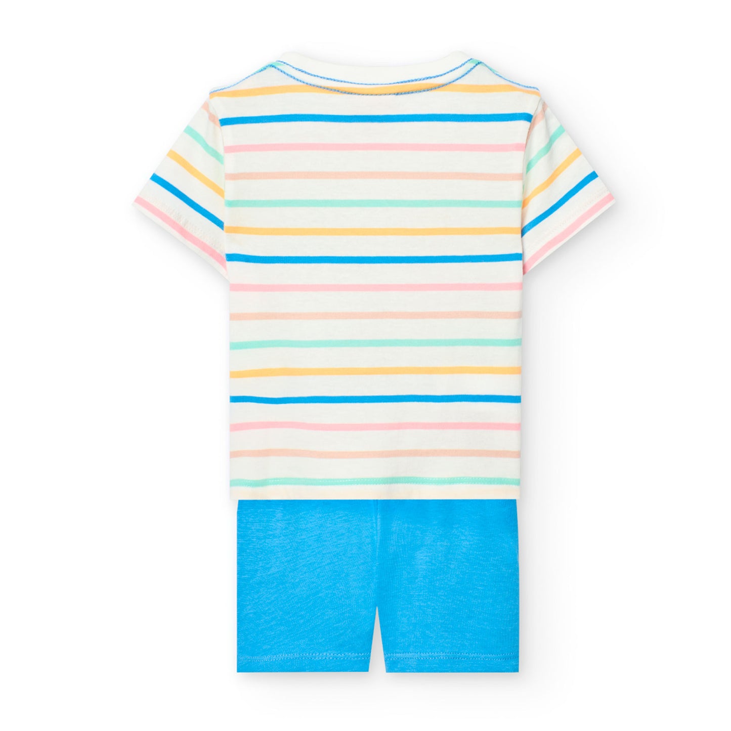 Boboli Boys 2 Piece Summer Surf T-Shirt And Shorts Outfit