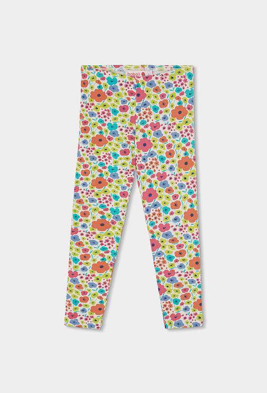 Boboli Girls Stretch Floral Leggings