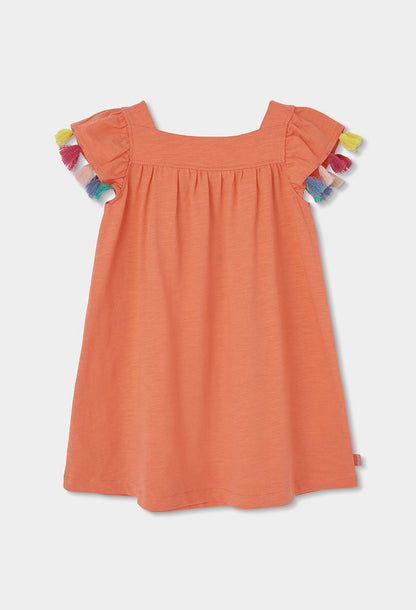 Boboli Girls Summer Coral Printed Dress