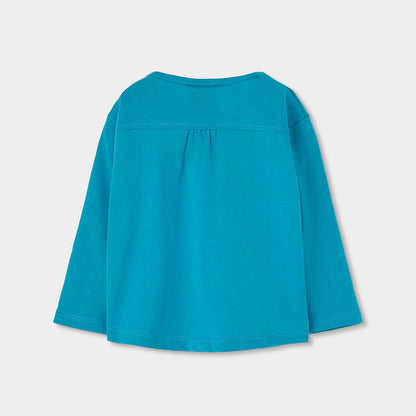 Boboli Girls Blue Long Sleeve T-shirt