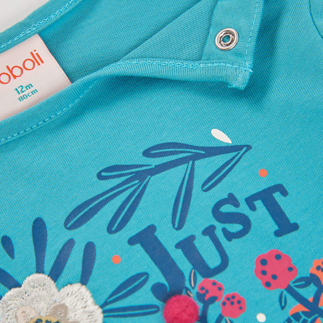 Boboli Girls Blue Long Sleeve T-shirt
