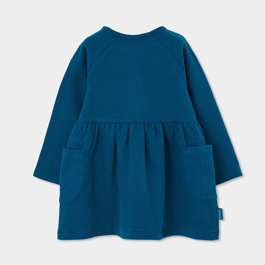 Boboli Girls Twill Knit Dress