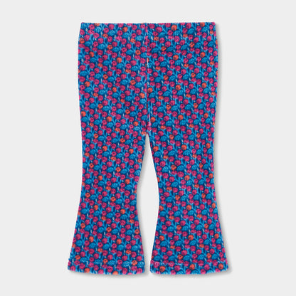 Boboli Girls Printed Corduroy Trousers