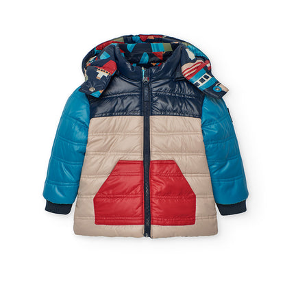 Boboli Boys Reversible Boat Padded Coat
