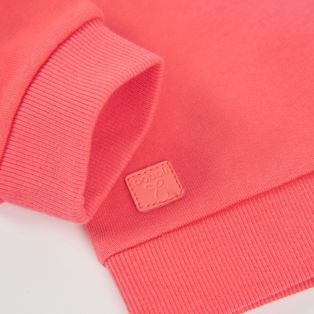 Boboli Girls Long Sleeve Strawberry Fleece Sweatshirt
