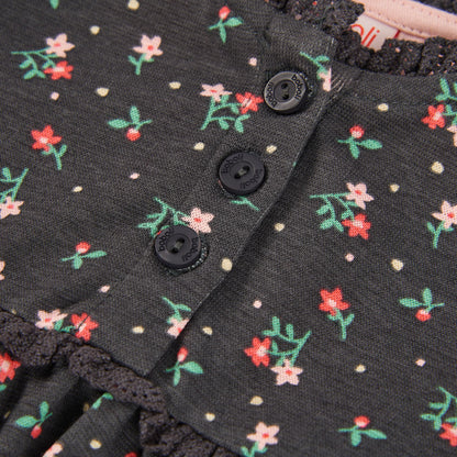 Boboli Girls Floral Printed Dress