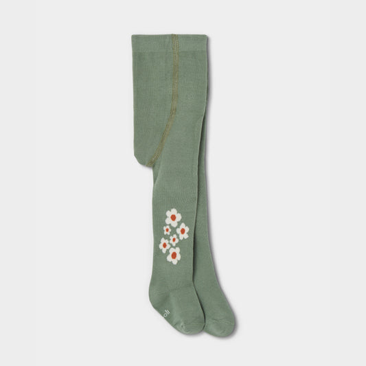 Boboli Girls Thick Floral Tights