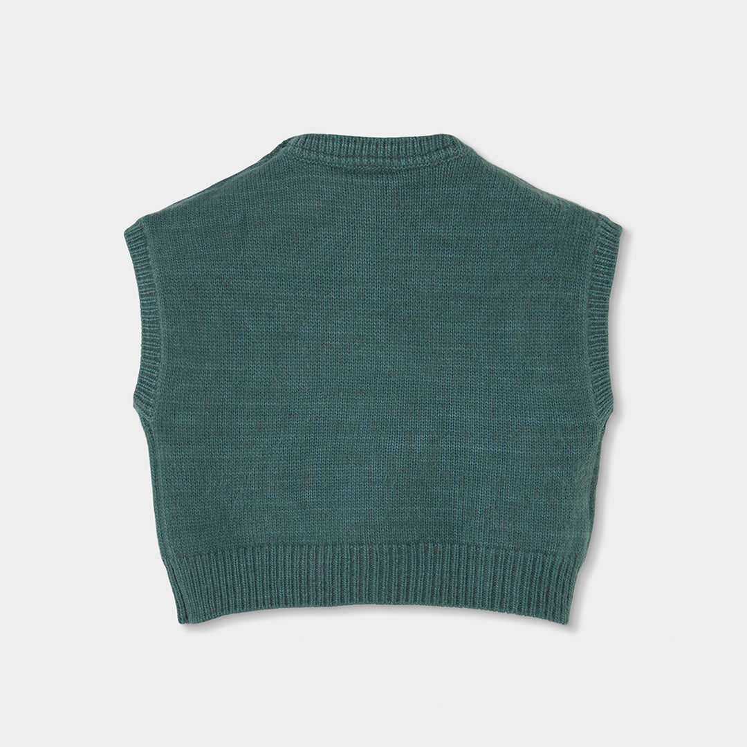 Boboli Girls Flower Knitwear Vest