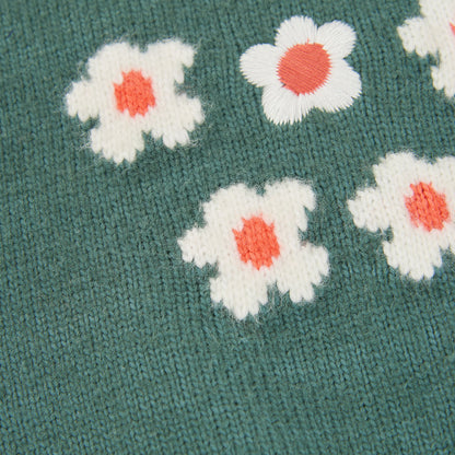 Boboli Girls Flower Knitwear Vest