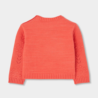Boboli Girls Long Sleeve Coral Jumper