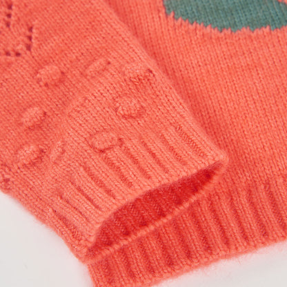 Boboli Girls Long Sleeve Coral Jumper