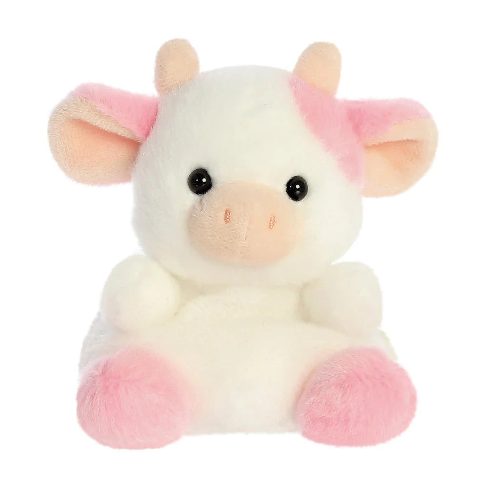 Palm Pals Belle Strawberry Cow Plush Character 5"