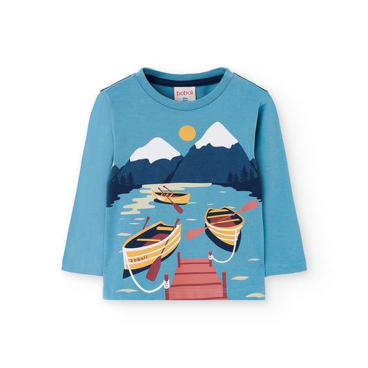 Boboli Long sleeve Lake T-shirt