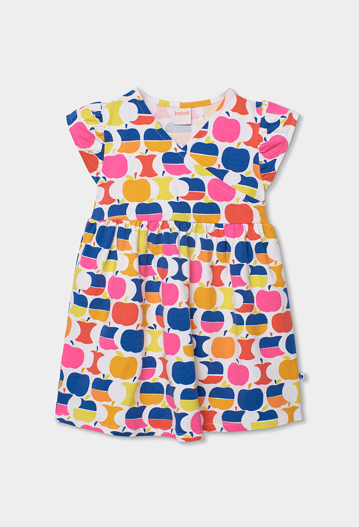 Boboli Girls Summer Apples Printed Dress