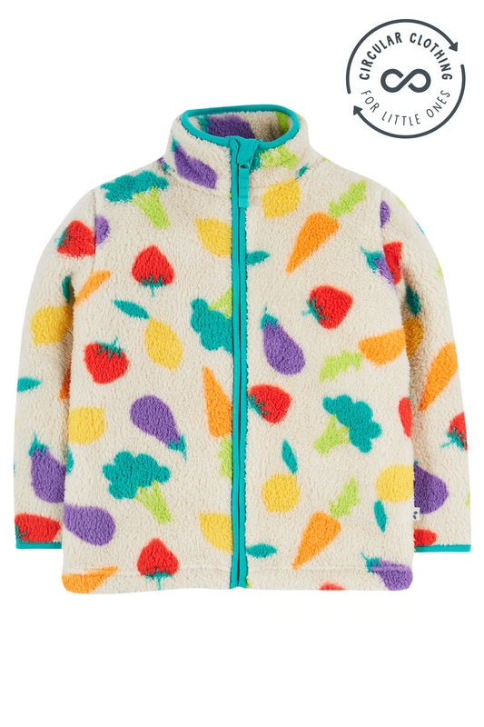 Frugi Girls Zipped Veg Patch Fleece