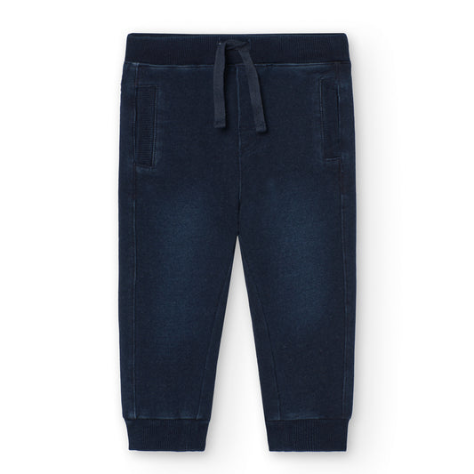 Boboli Boys Fleeced Denim Trousers
