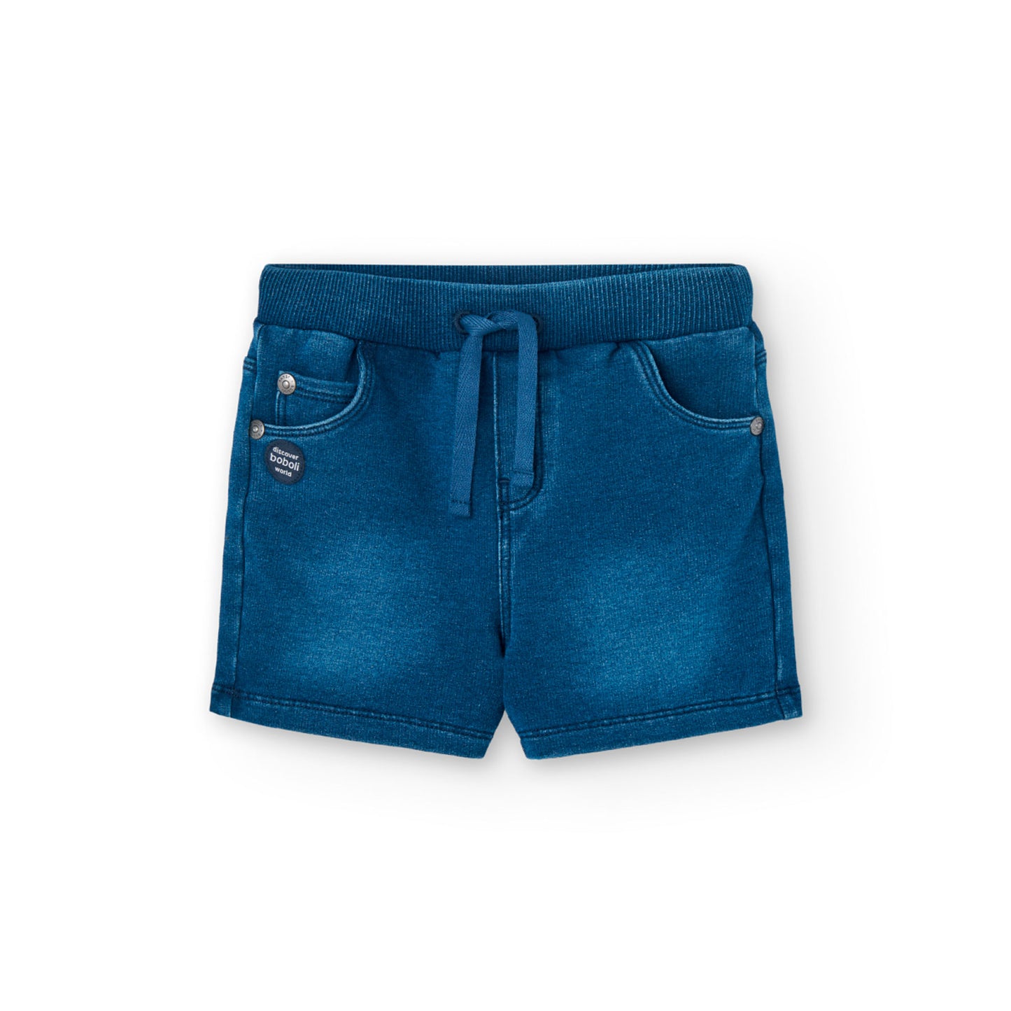 Boboli Boys Fleece Bermuda Blue Shorts