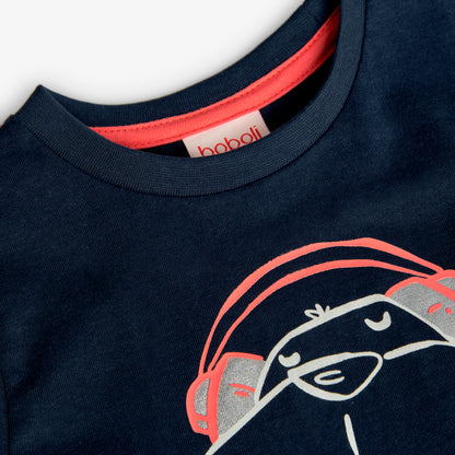 Boboli Boys Cool Vibes Navy T-Shirt