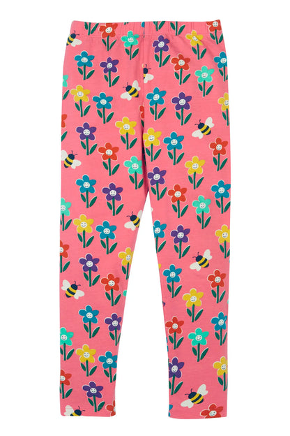 Frugi Girls Libby Tulip Fun Flowers Printed Leggings