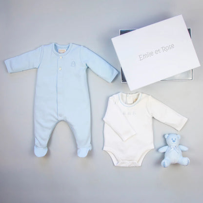 Emile et Rose Truman Blue Baby Boys Gift Set