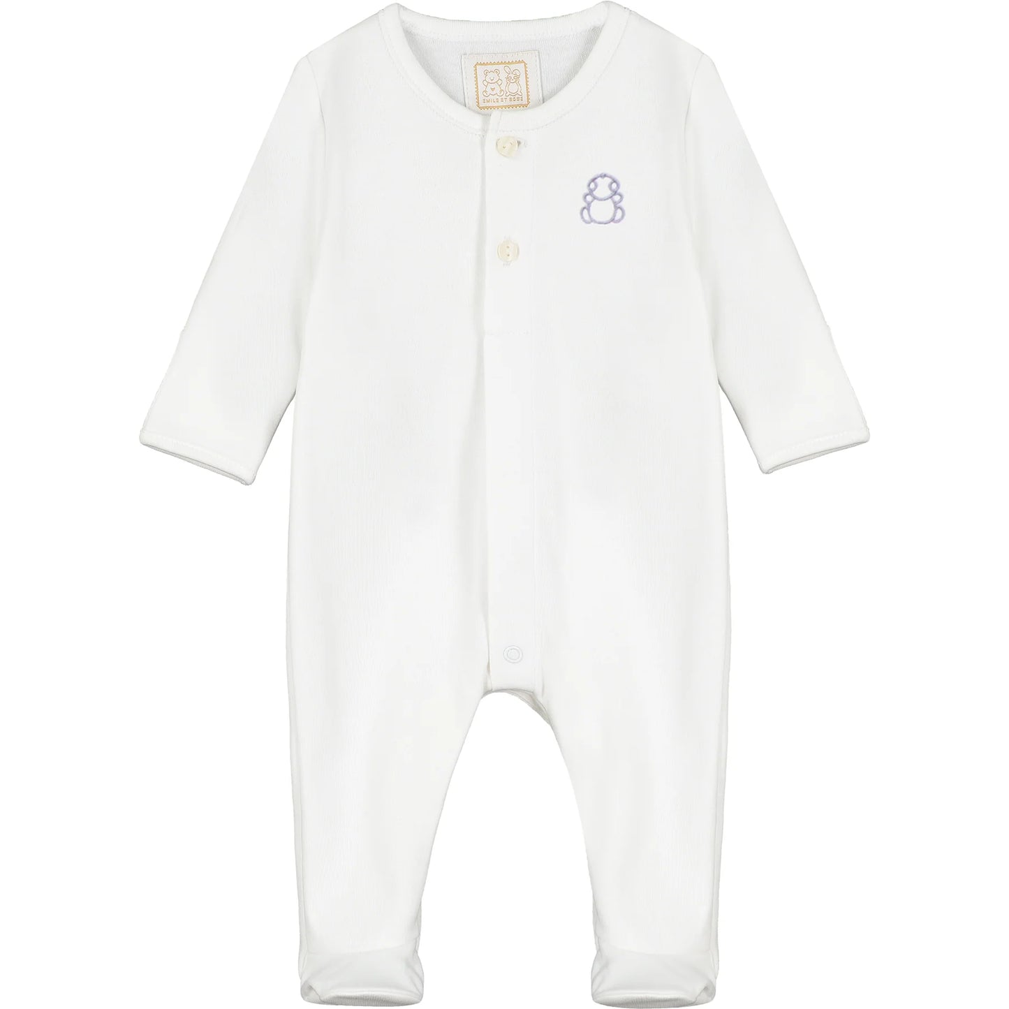 Emile et Rose Tatum White Unisex Baby Gift Set 1 month