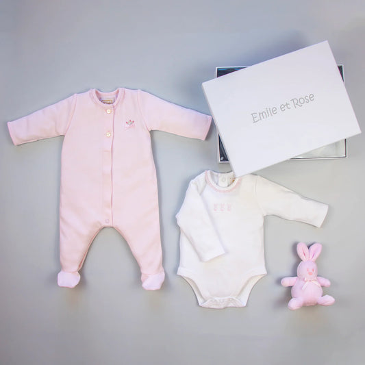 Emile et Rose Tessa Pink Baby Girls Gift Set