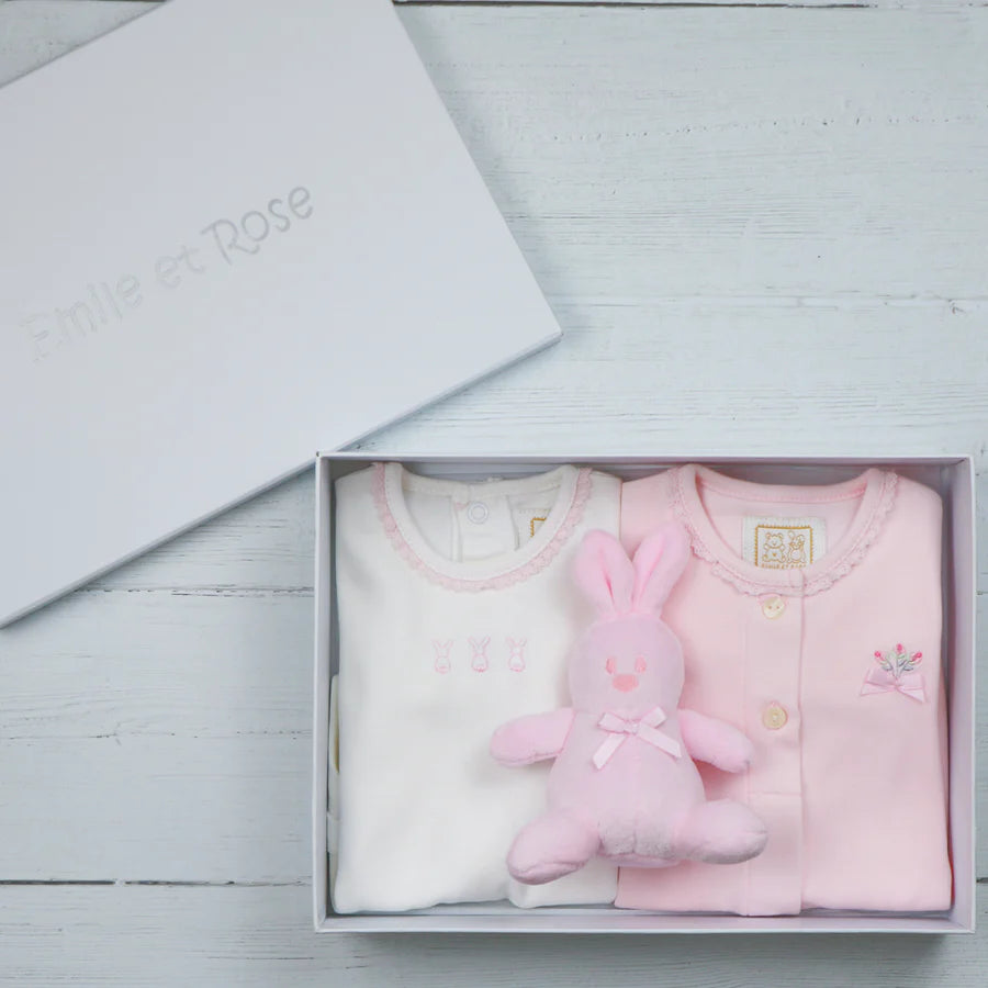 Emile et Rose Tessa Pink Baby Girls Gift Set