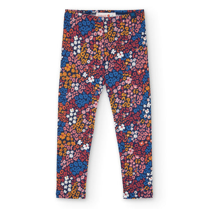 Boboli Girls Stretch Knit Colorful Leggings