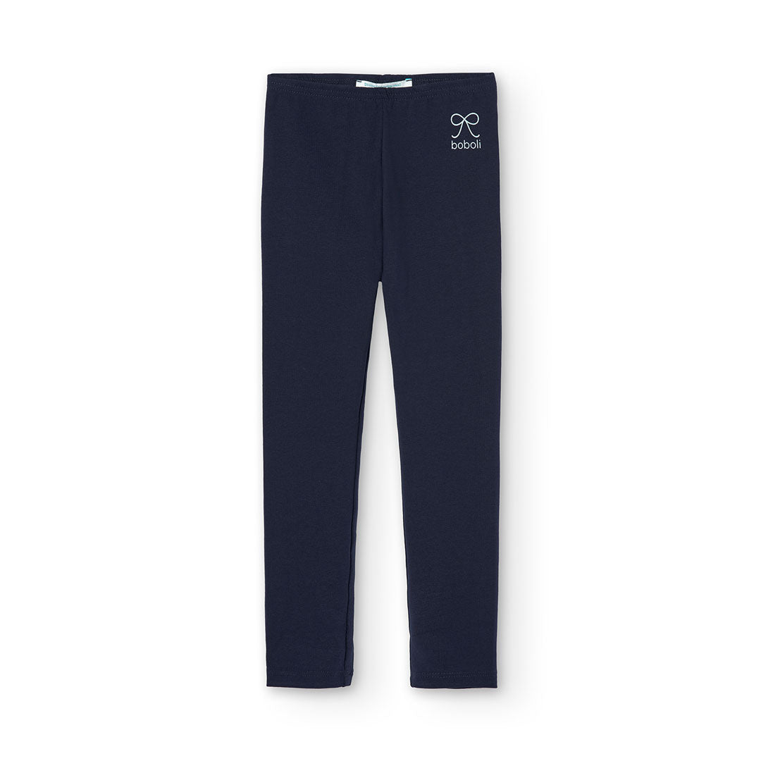 Boboli Girls Stretch Navy Leggings