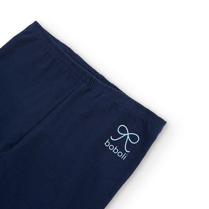 Boboli Girls Stretch Navy Leggings