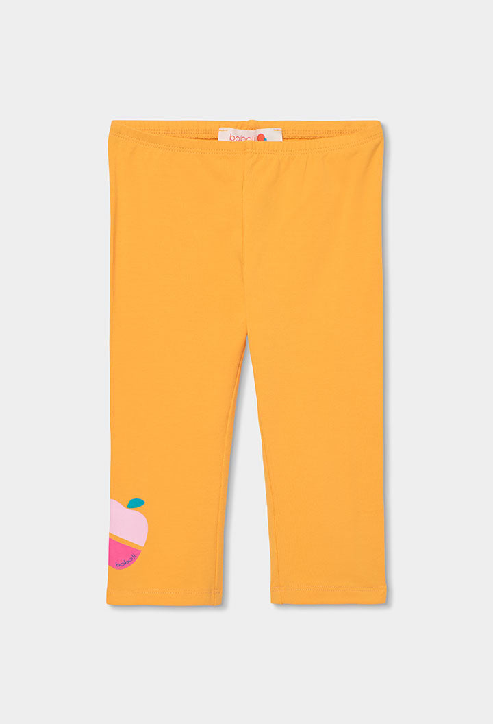 Boboli Girls Stretch Yellow/Orange Leggings