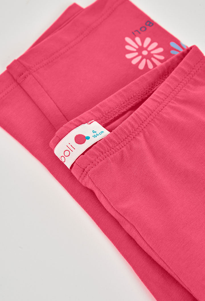 Boboli Girls Stretch Magenta Leggings