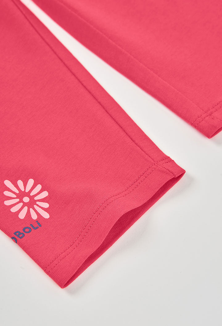 Boboli Girls Stretch Magenta Leggings
