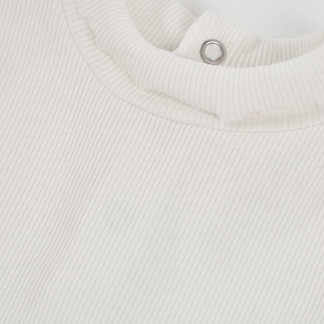 Boboli Girls Off White Long Sleeved T-Shirt